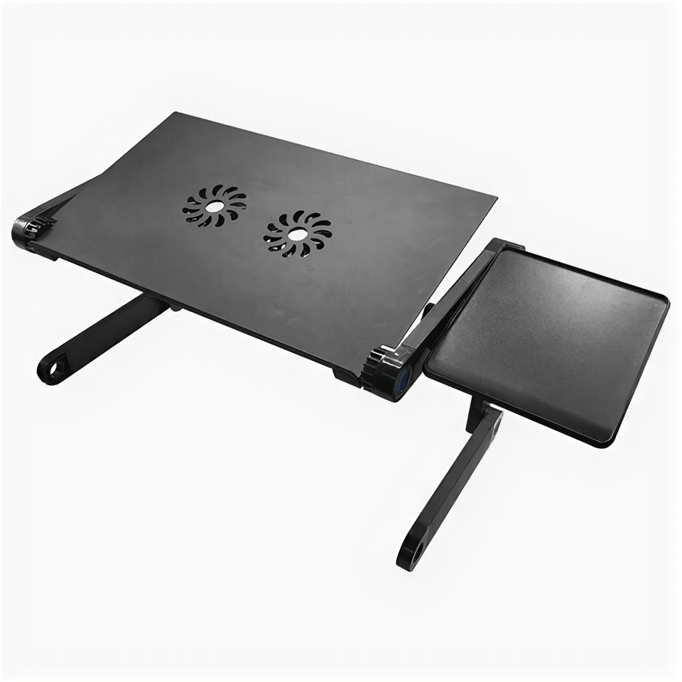 фото Складной столик-трансформер для ноутбука с охлаждением регулируемый 32х36х65см BRAUBERG, 513619