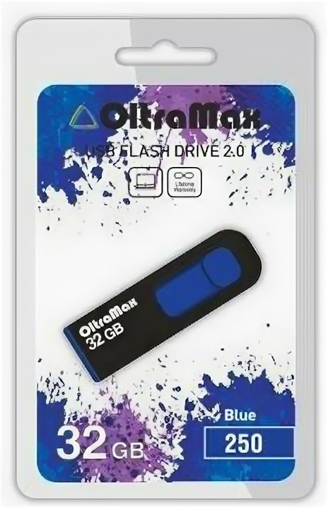 USB flash накопитель OltraMax 250 32GB синий (OM-32GB-250)