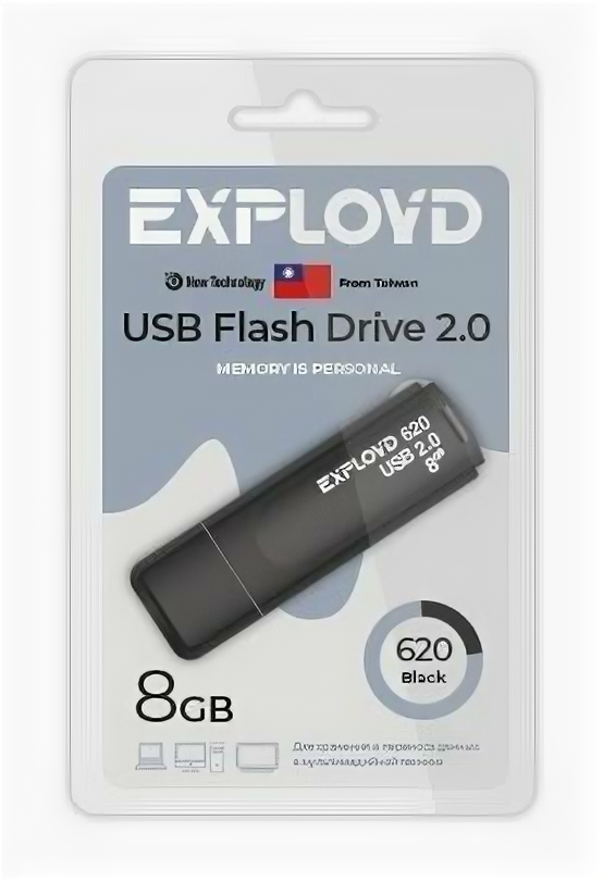 USB flash накопитель Exployd EX-8GB-620-Black