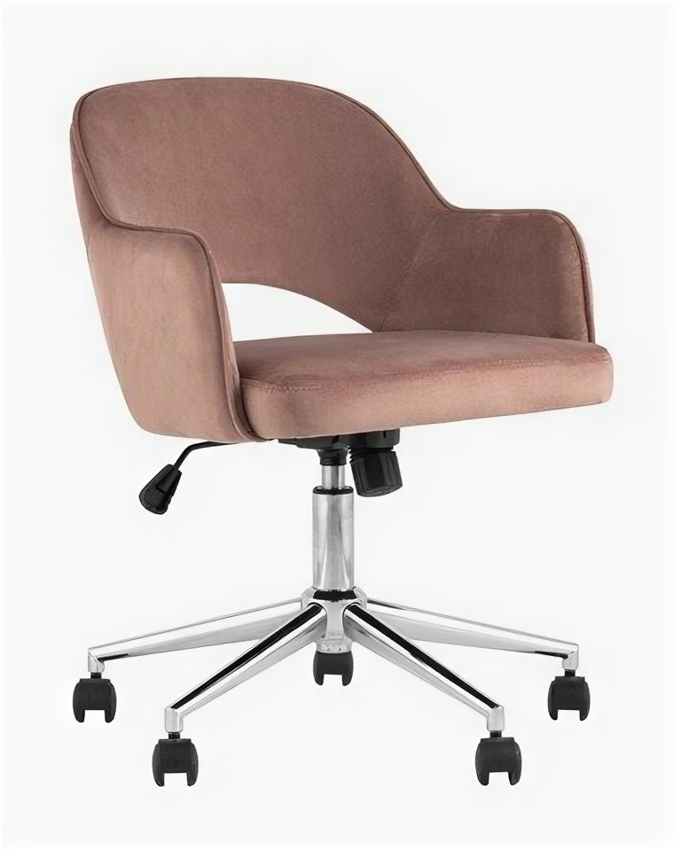 Офисное кресло Stool Group Клар Велюр серое Hoff - фото №1