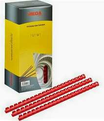 Пружины для переплета пластиковые Promega office 14 мм красные (100 штук в упаковке), 255094