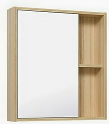 Шкаф зеркальный Runo Эко 60 универсальный (ВхШхГ) 65х60х12 см
