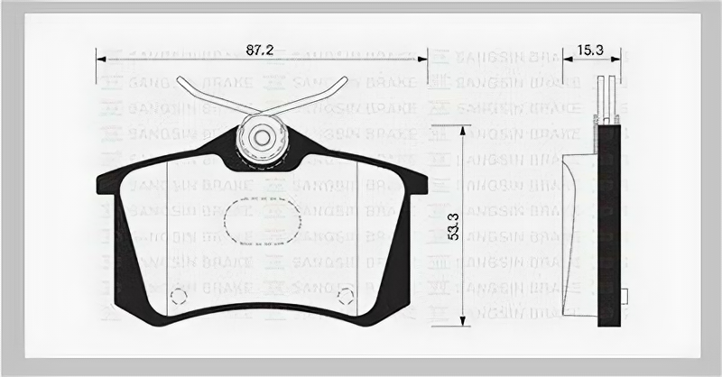 Колодка торм. Renault Fluence Megane II/III Skoda Rapid Octavia Volkswagen Polo задн. /дисковые/