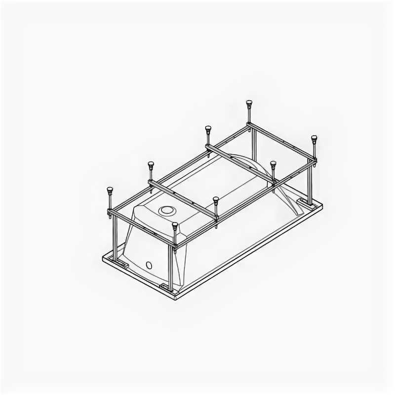 Монтажный комплект к ванне акриловой Santek Каледония 160х75 1. WH30.2.389