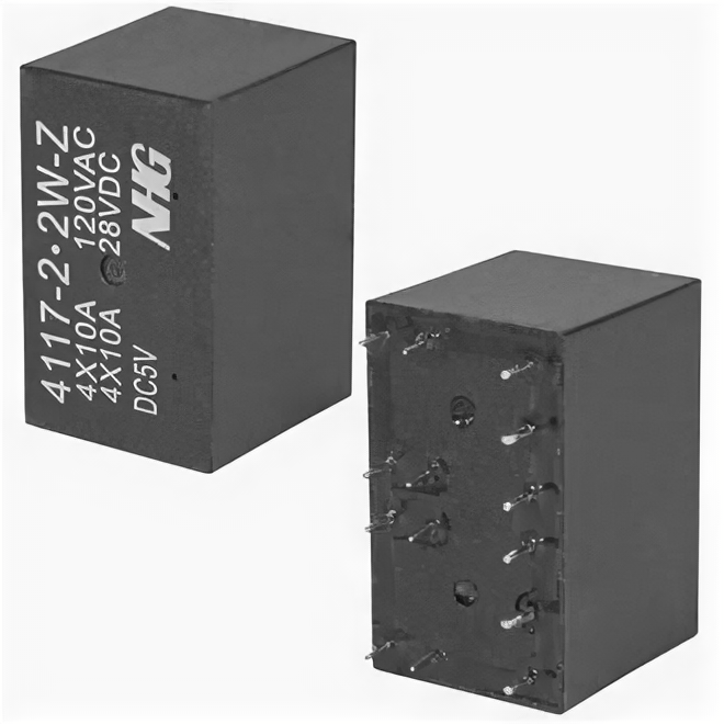 Электромагнитное реле 4117-2-2W-Z-10A-5VDC-1.0 / FORWARD