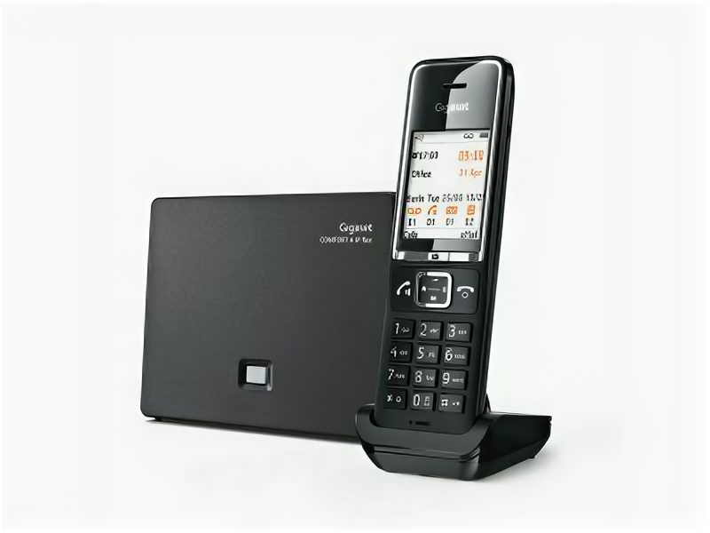 Стационарный радиотелефон DECT для дома и офиса с автоответчиком Gigaset Comfort 550A черный