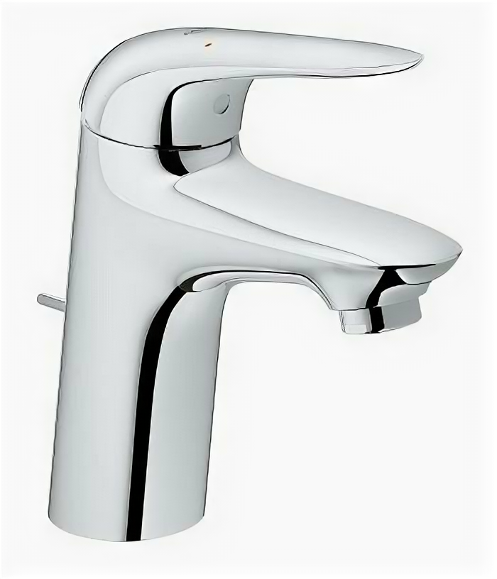 Смеситель для умывальника Grohe Eurostyle арт. 23707003Gr неповоротный излив с донным клапаном s-size рычаг без отверстия