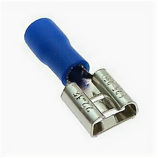 Клеммы ножевые изолированные FDD1.25-250 blue (RUICHI) / Комплект из 10 шт.