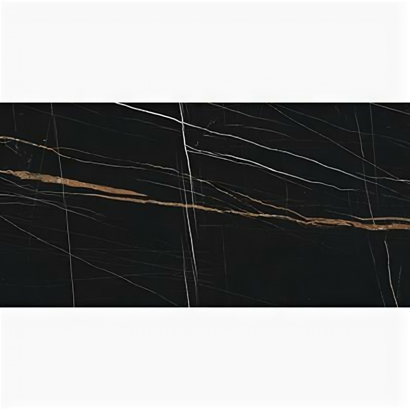 Керамогранит Kerranova Marble Trend Nero dorato K-1004/MR 60х120 см