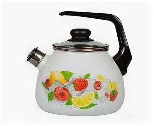 фото чайник СтальЭмаль стальэмаль 4с209я Лимон белосн. 3л