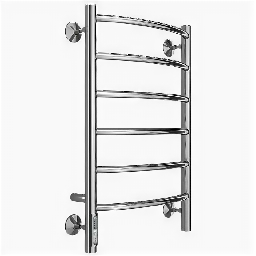 Полотенцесушитель электрический Terminus Классик П6 400х650 мм (quick touch) слева хром из нержавеющей стали