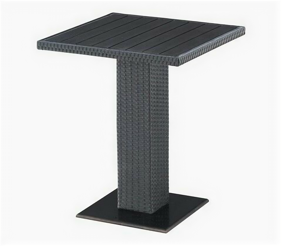 Стол квадратный Мебельторг арт.GS016 Каркас черный/Столешница поливуд
