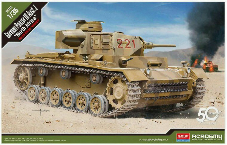 Academy Panzer III Ausf. J North Afrika 1:35