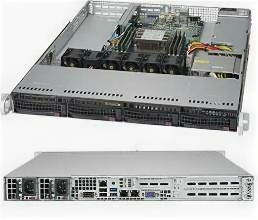 Сервер в корпусе высотой 1U Никс sS9500/pro1U Z0648882 Xeon Silver 4215R/16 ГБ/2 x 1 Тб HDD/Aspeed AST2500 /Windows 10 Профессиональная
