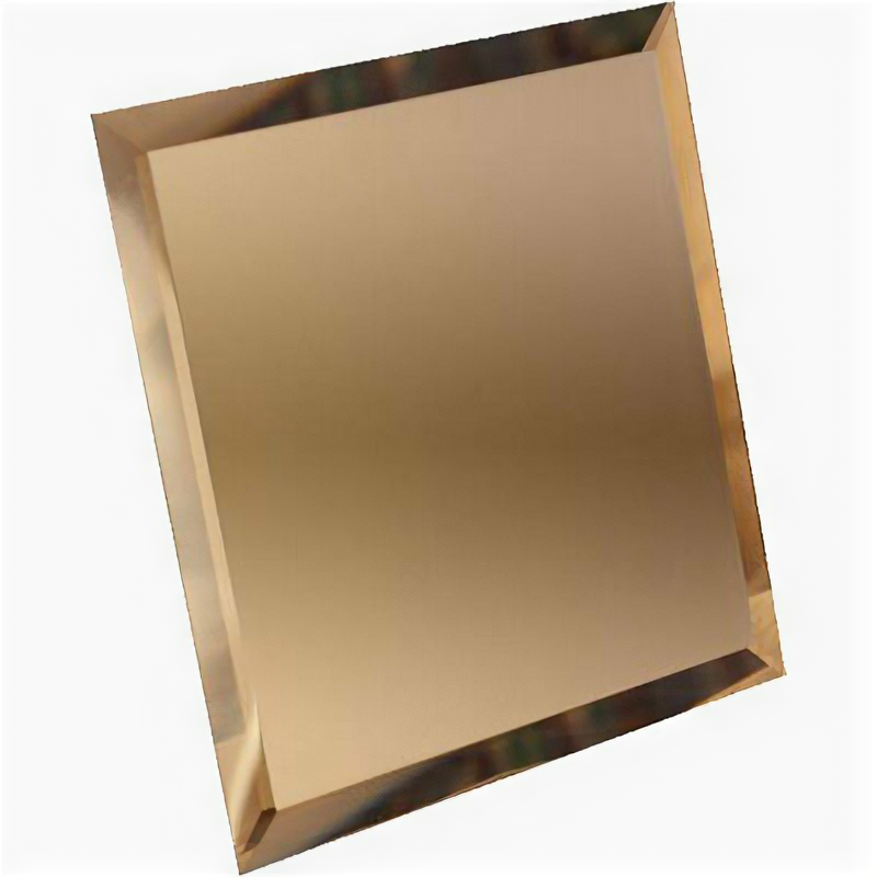 Квадратная зеркальная бронзовая плитка ДСТ 18х18 см КЗБ1-01 БП000007610 (10 шт.)