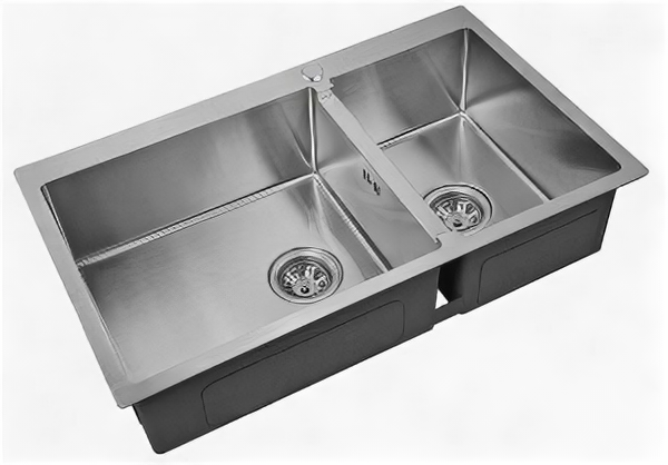 Мойка кухонная 78 см ZORG Inox R (R 78-2-51-L), сталь