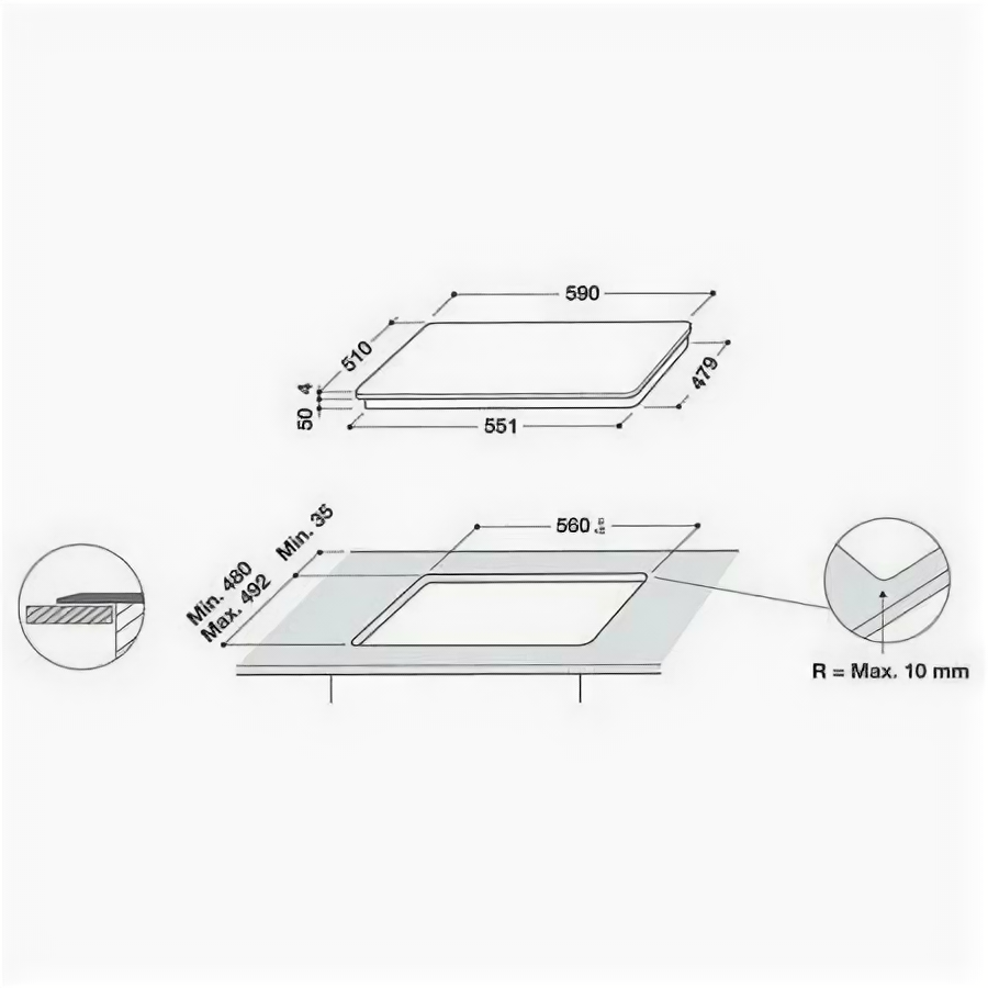 Индукционная варочная панель Whirlpool WB B3960 BF