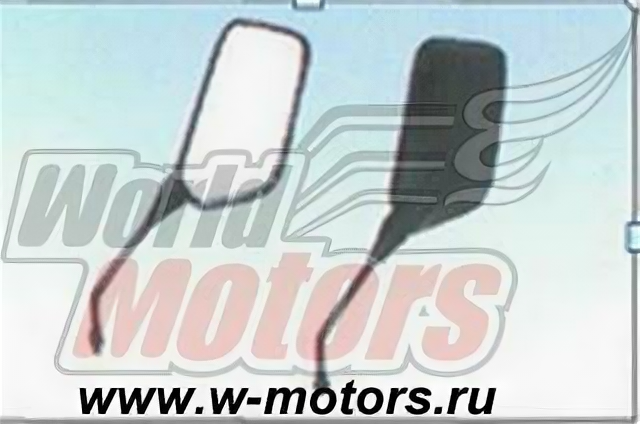 фото Зеркала (043) пласт. (плоские прямоугольные) d=8 (в уп. 50 пар)