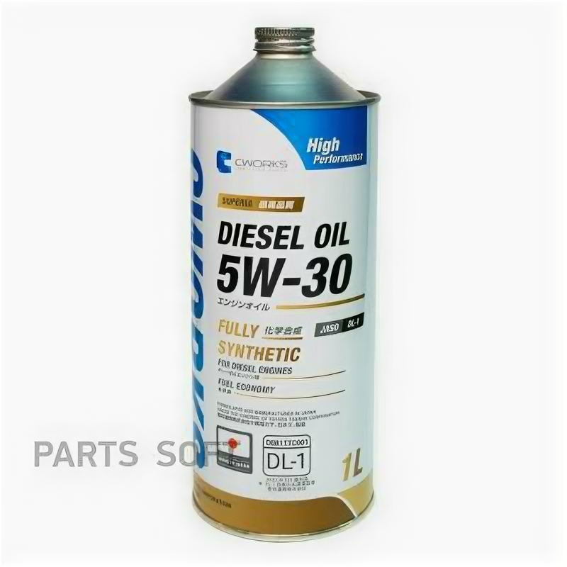 CWORKS A12SR1001 Масло моторное SUPERIA DIESEL 5W-30 DL-1, 1L