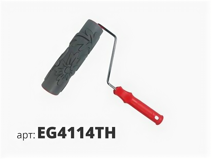 Валик декоративный резиновый жесткий STMDecor EG TH (23см) цветущая астра EG4114TH