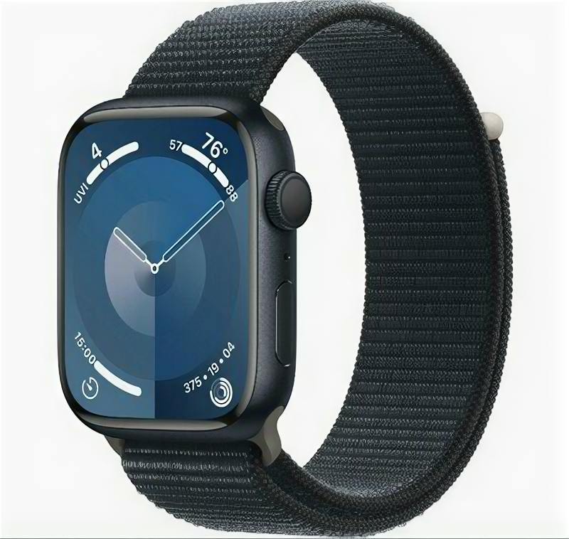 Умные часы Apple Watch Series 9 45 мм Aluminium Case, M/L midnight Sport Loop