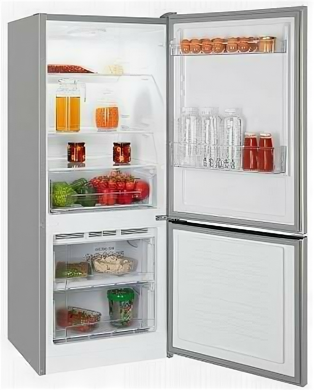 Холодильник NORDFROST NRB 121 S двухкамерный 240 л объем серебристый