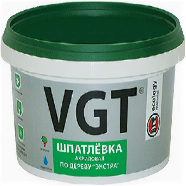 Шпатлевка по Дереву VGT Экстра 0.3кг Венге Акриловая, Универсальная / ВГТ Экстра.