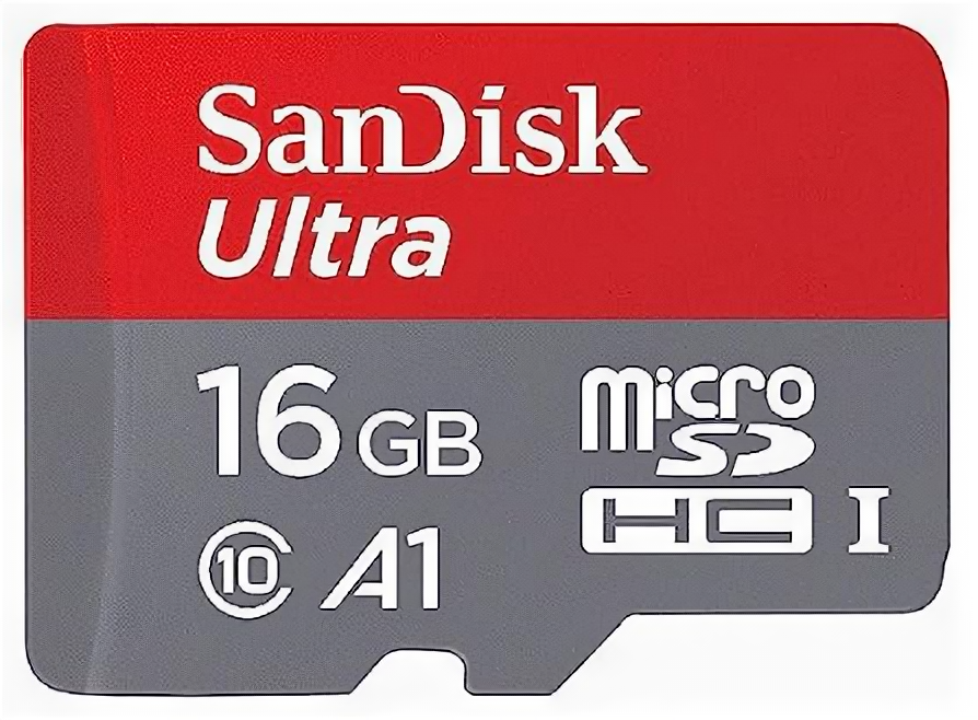 Карта памяти Sandisk 16GB Ultra microSDHC Class 10