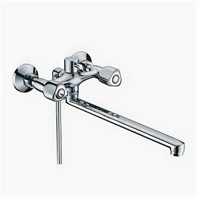 Смеситель для ванны с длинным изливом Wasserkraft Amper 2902L хром 9060987