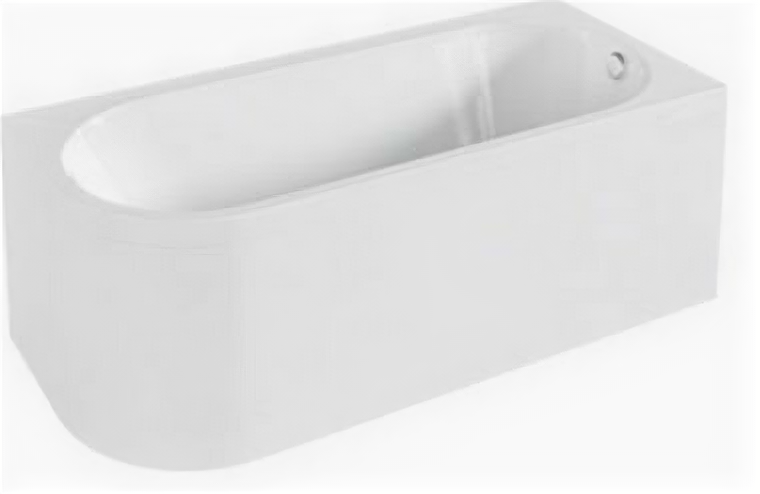 Акриловая ванна Bas веста правая, прямоугольная 170х75, на каркасе