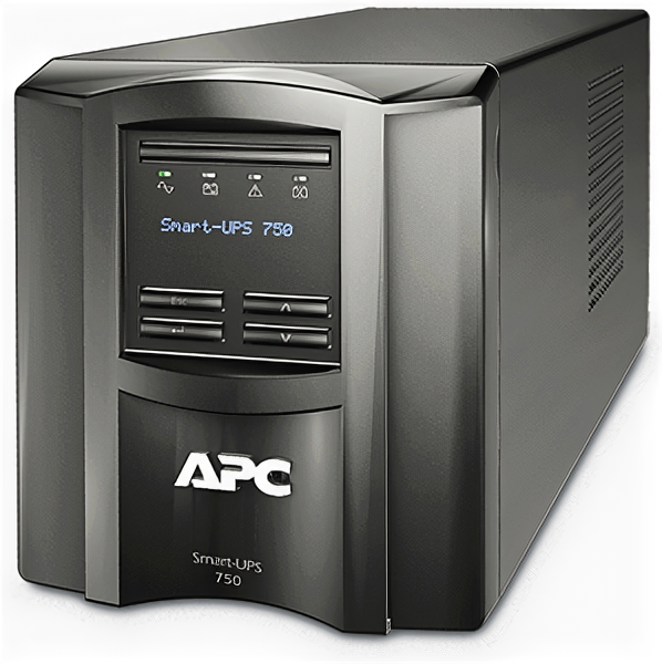 ИБП APC Smart-UPS 750VA/500W, Line-Interactive, LCD, Out: 220-240V 6xC13, SmartSlot, USB, COM, HS User Replaceable Bat, Black, 3(2) y.war.