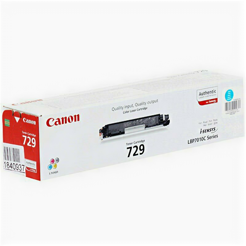 Тонер-картридж Canon Cartridge 729 4369B002 голубой оригинальный, 279474