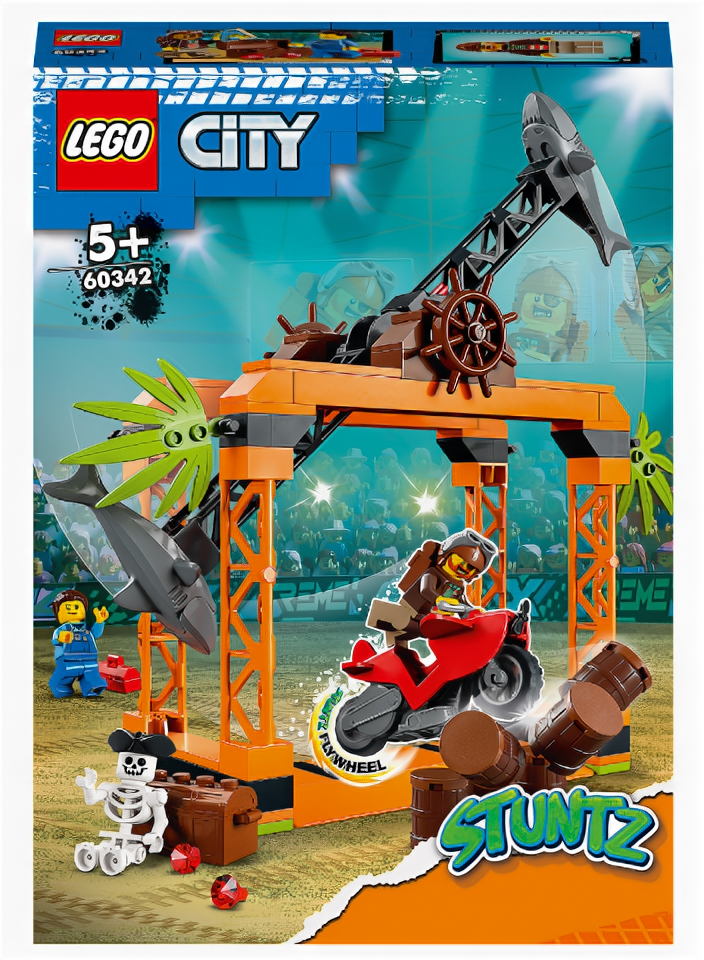 LEGO Конструктор LEGO 60342 City The Shark Attack Stunt Challenge