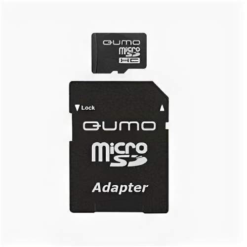 Карта памяти Qumo microSDHC class 10 + SD adapter