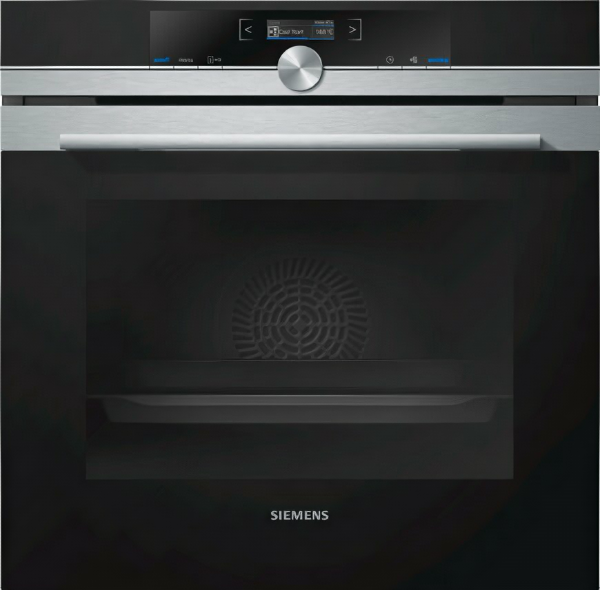 ABC Духовой шкаф Siemens HB634GBS1, встраиваемый, электрический, A+, серебристо-черный (60см, 3600Вт)
