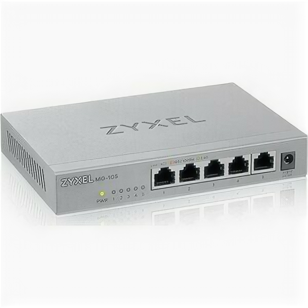 Коммутатор ZyXEL MG-105 multi-gigabit switch, 5x1 / 2.5GE, desktop, silent (MG-105-ZZ0101F)