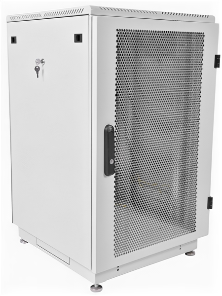 CMO Шкаф телекоммуникационный напольный 22U (600 х 1000) дверь перфорированная 2 шт.