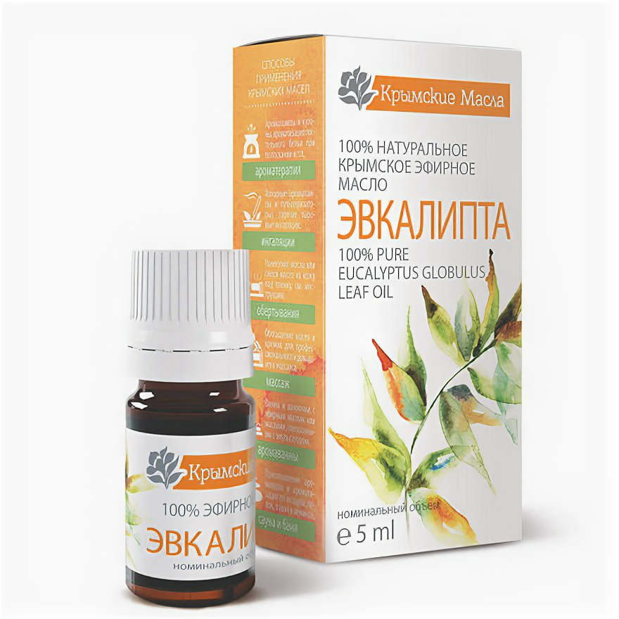 фото Крымские Масла, Эфирное масло Эвкалипта 5 мл капельный дозатор