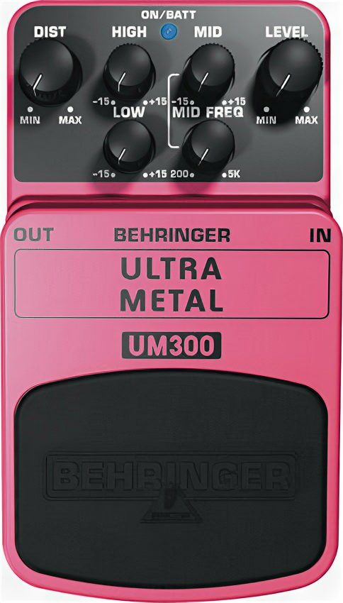 Behringer UM300 педаль "хэви метал"-дисторшн для гитар