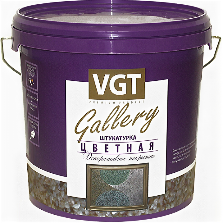 Декоративное покрытие VGT Gallery штукатурка Цветная Мраморная крошка крупнозернистая
