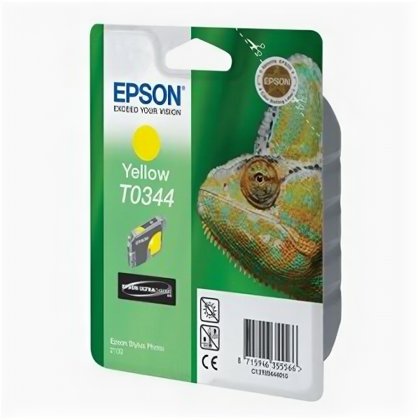 Картридж Epson T0344 Yellow желтый оригинальный Stylus 2100 C13T03444010