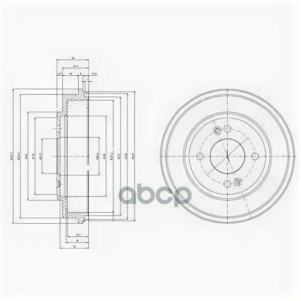 [Bf517] Delphi Тормозной Барабан Delphi арт. BF517