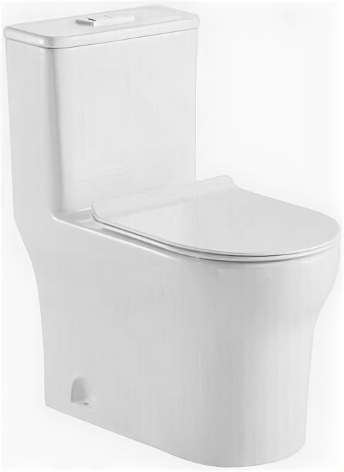Унитаз-моноблок AZARIO SINTO 720х390х765 напольный в комплекте с сиденьем дюропласт микролифт белый AZ-1098