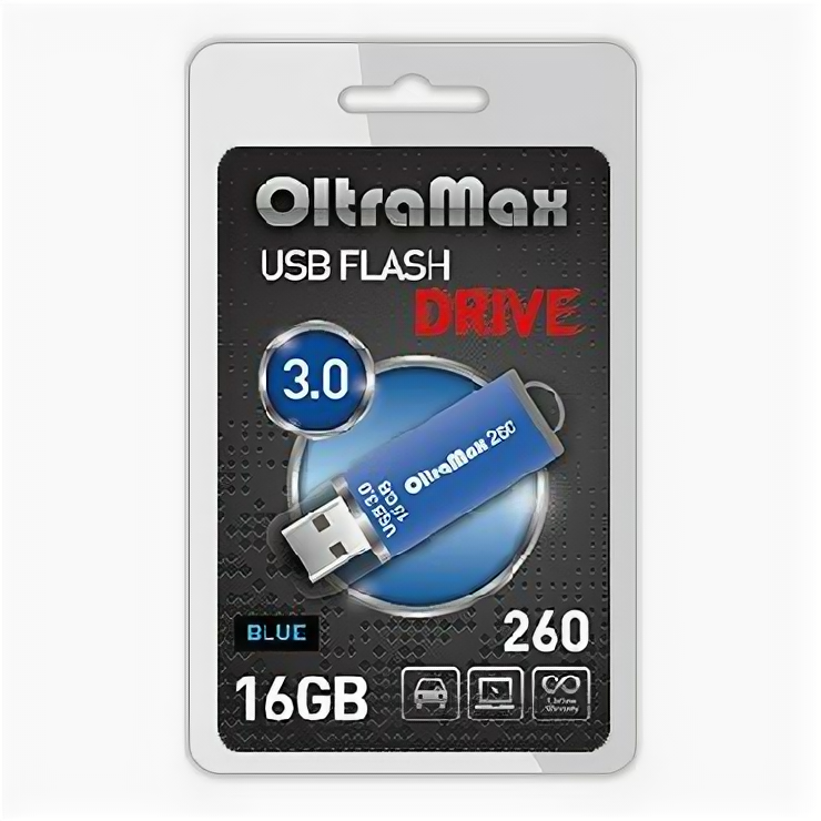 USB flash накопитель OltraMax 260 16GB Blue