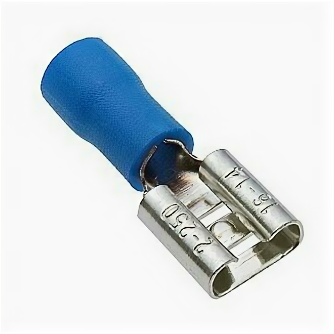 Клеммы ножевые изолированные FDD2-250 blue (RUICHI) / Комплект из 10 шт.