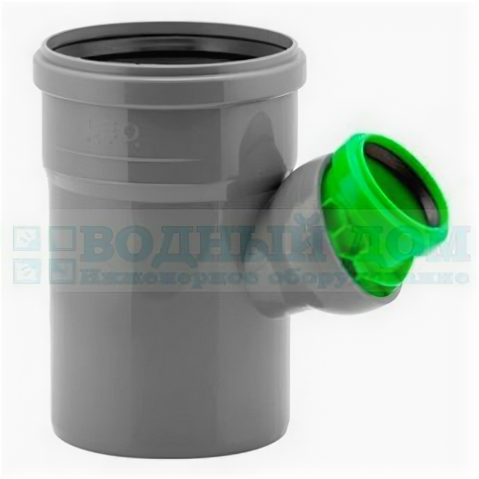 фото Тройник канализационный KARMAT TN15 110х50 мм угол 45-88 град. регулируемый (серая)