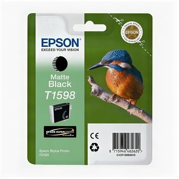 Картридж Epson T1598 Matte Black матовый черный C13T15984010