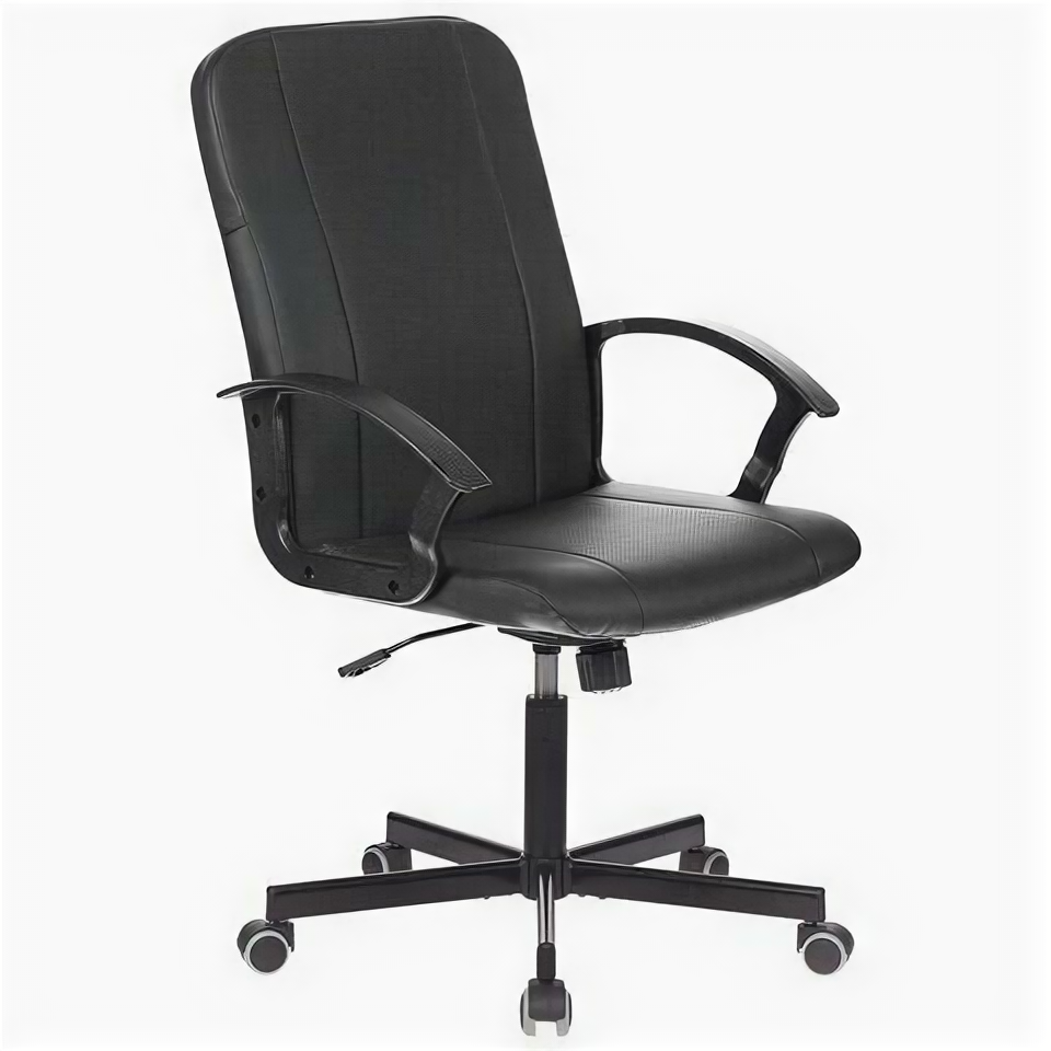 Кресло офисное BRABIX "Simple EX-521" экокожа, черное