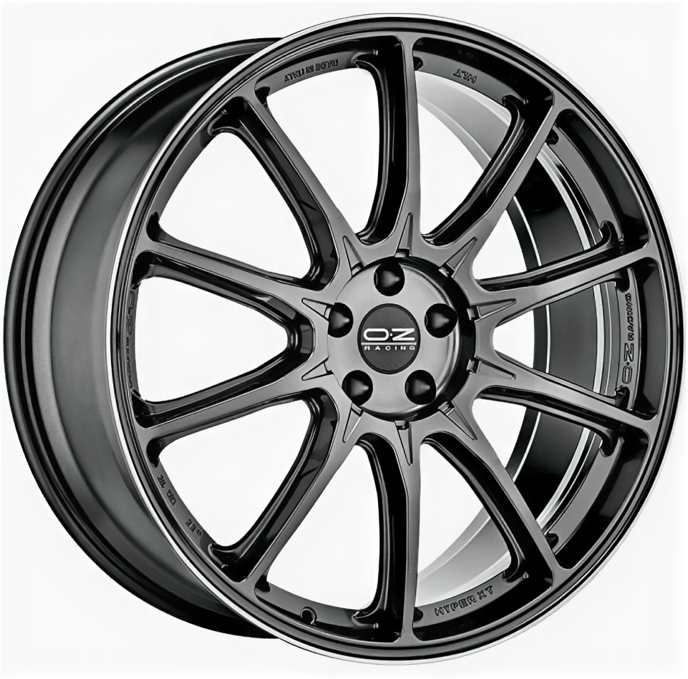 Литые колесные диски Oz Racing HyperXT HLT 9x20 5x112 ET30 D79 Серый тёмный с полированной лицевой частью (W01A56200D6)