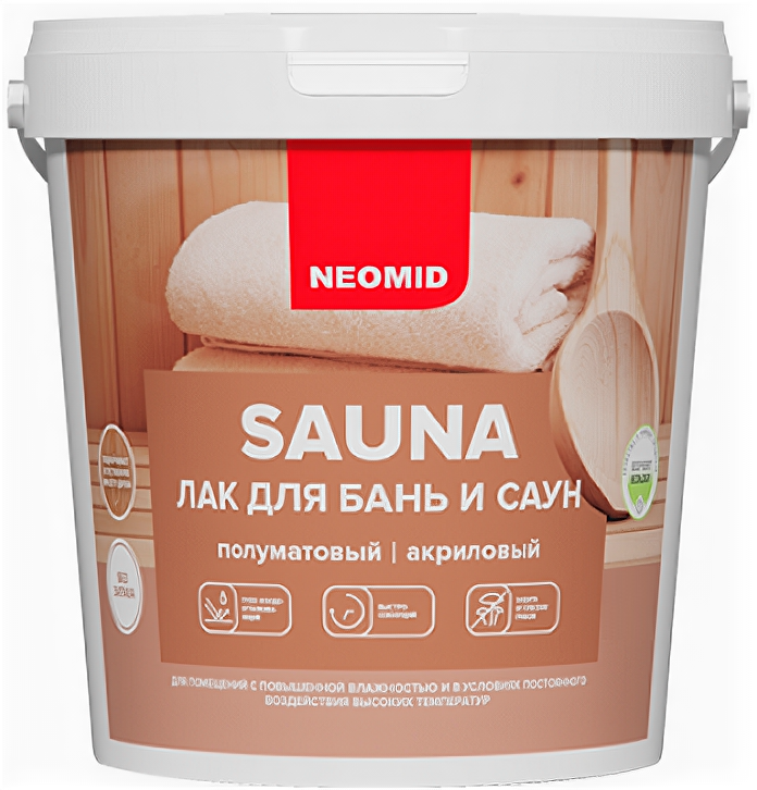 NEOMID Sauna - лак для бань и саун